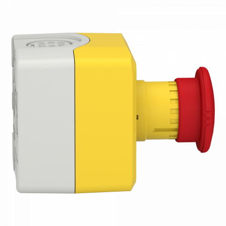 Harmony XAL - boite jaune  arrêt urgence  - 1O avec surveillance - UL/CSA