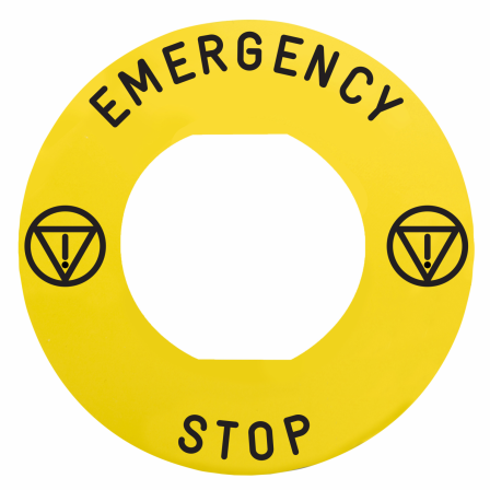 ETIQUETTE EMERGENCY STOP