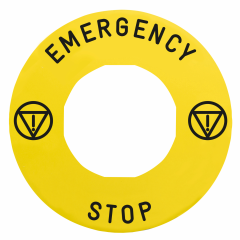 ETIQUETTE JAUNE EMERGENCY