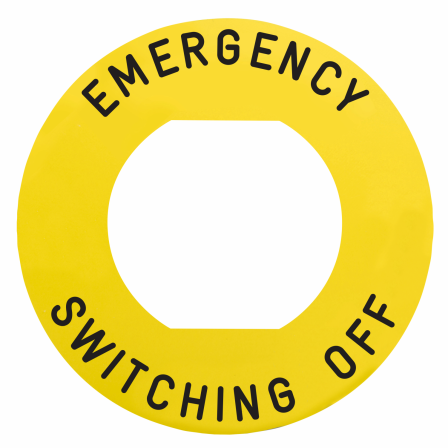 Etiquette EMERGENCY SWITC