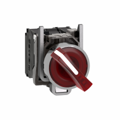 BOUTON TOURNANT LUMINEUX ROUGE DIAM 22