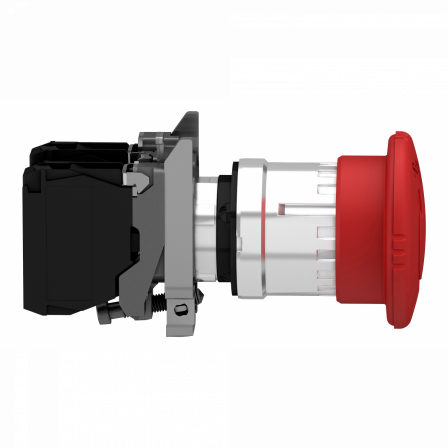 Harmony XB4 - bouton arrêt urgence - Ø40 - pousser tourner - rouge - 2O - vis