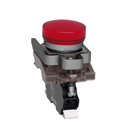 Harmony XB4 - voyant lumineux DEL - Ø22 - rouge - 120V - racc ressort