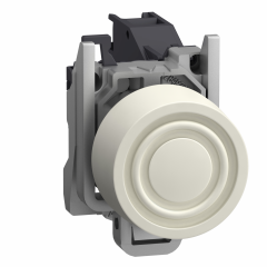 Harmony XB4 - bouton poussoir impuls Atx gaz - Ø22 - capuchon - blanc - 1F - vis