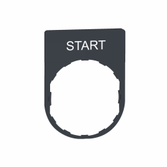 Etiquette plate 30x40 noire