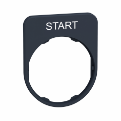Etiquette flush 40x50 noire