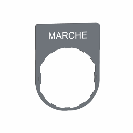 Porte-étiquette plat 40x50 gri