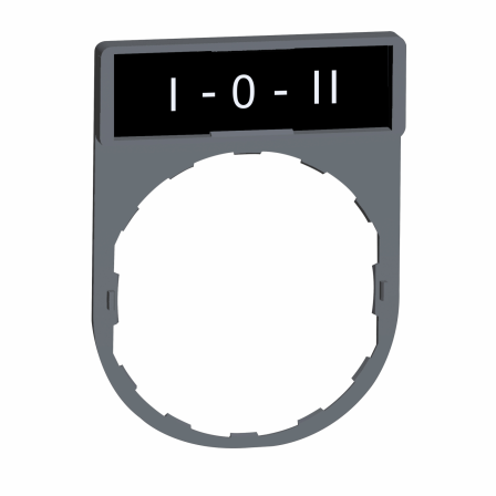 Porte-étiquette plat 30x40 gri