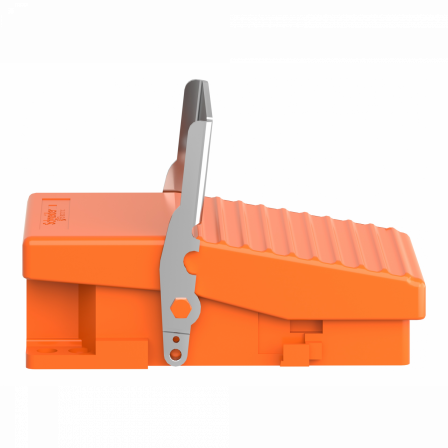 Preventa XPER - inter. à pied - simple - sans capot - métal.- orange - 1O+1F