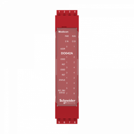 4 OSSD statiques-4OSSD simples ou 2OSSD doubles-8 sorties SIL1/PLc-bornier à vis