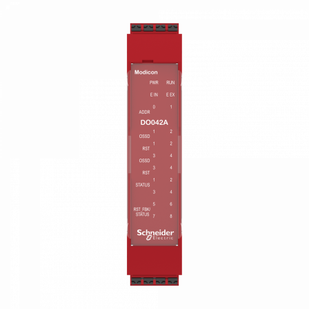 4 OSSD statiques-4OSSD simples ou 2OSSD doubles-8 sorties SIL1/PLc- à ressort