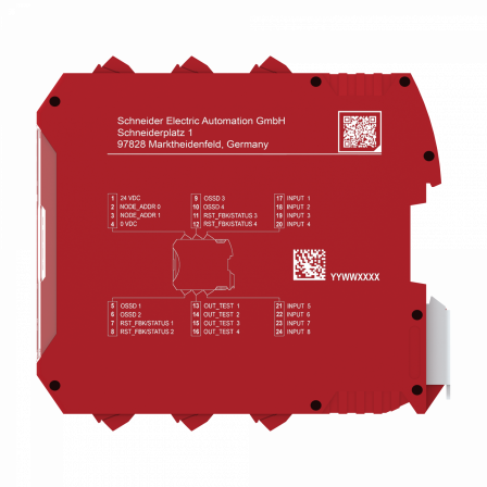 8 entrées logiques-4 OSSD simples-bornier à vis