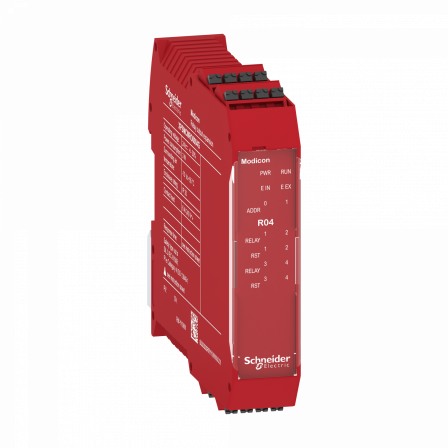 Preventa XPSMCM - module d'extension 4 sorties relais connecteur à ressort