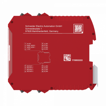 Preventa XPSMCM - module d'extension 4 sorties relais connecteur à ressort