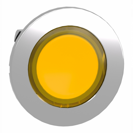 Harmony XB4 - tête bouton poussoir à impulsion - flush - pour étiq - jaune