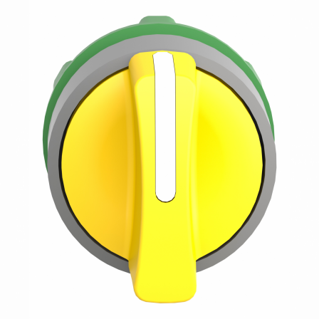 Harmony XB5 - tête bouton tournant - Ø22 - col grise - 3 pos rap au C - rouge