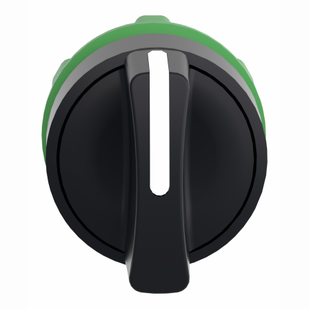 Harmony XB5 - tête bouton tournant à manette - Ø22 - 3 pos rap au C - noir