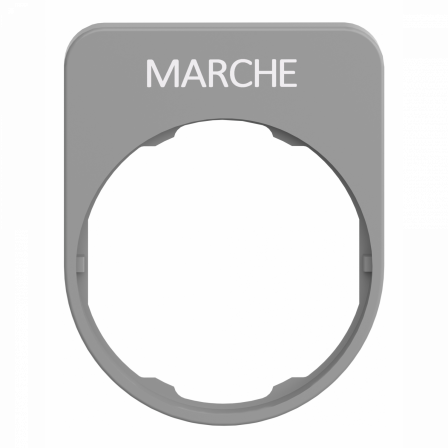 PLAQUE SIGNALETIQUE 40X50 MM