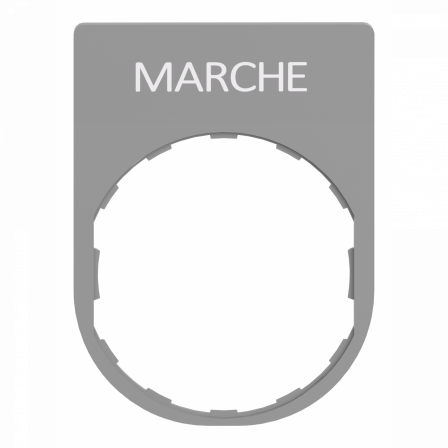Porte-étiquette plat 40x50 gri