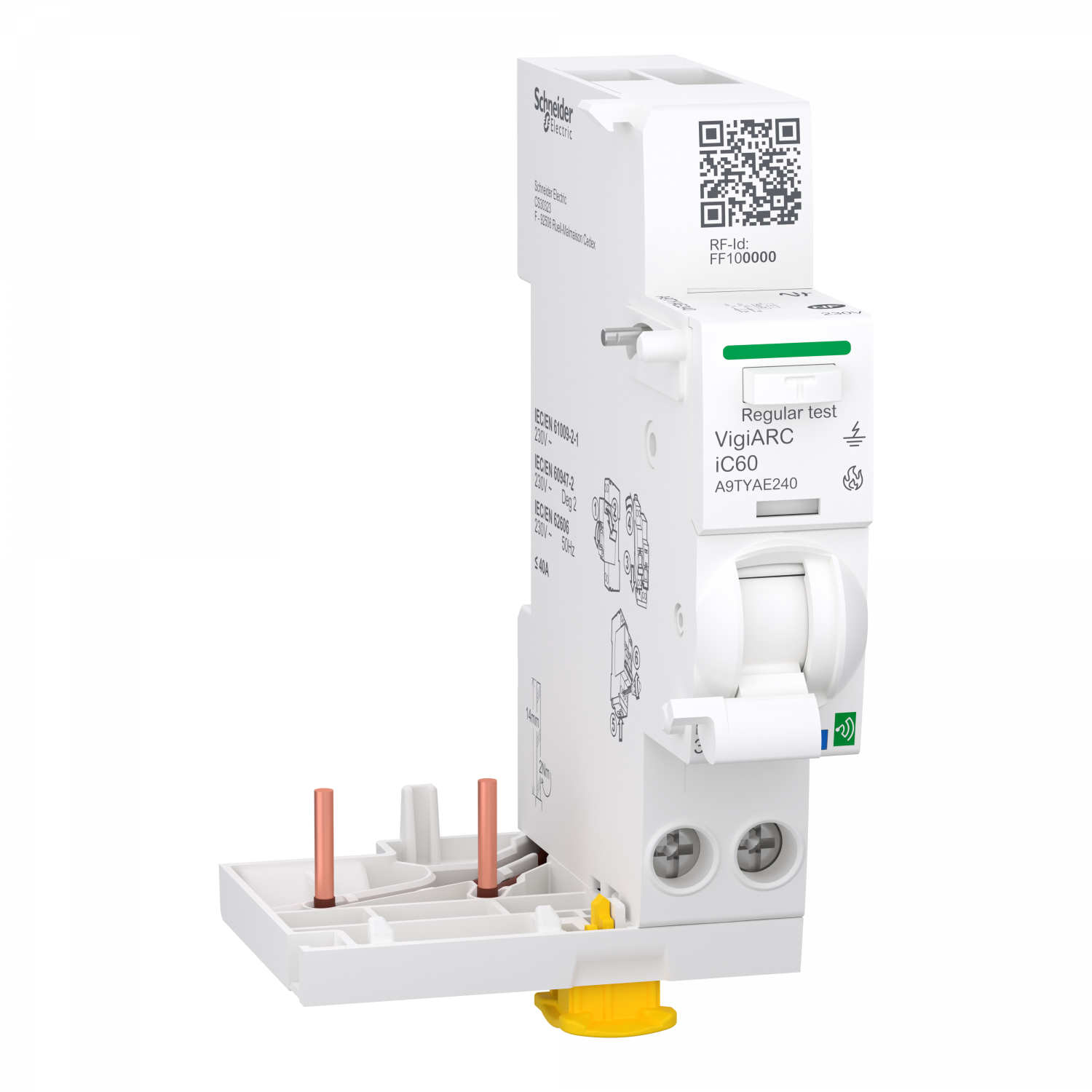 Acti9 Active  iC60 module détecteur arc différentiel 30mA ASI connecté 2P 40A