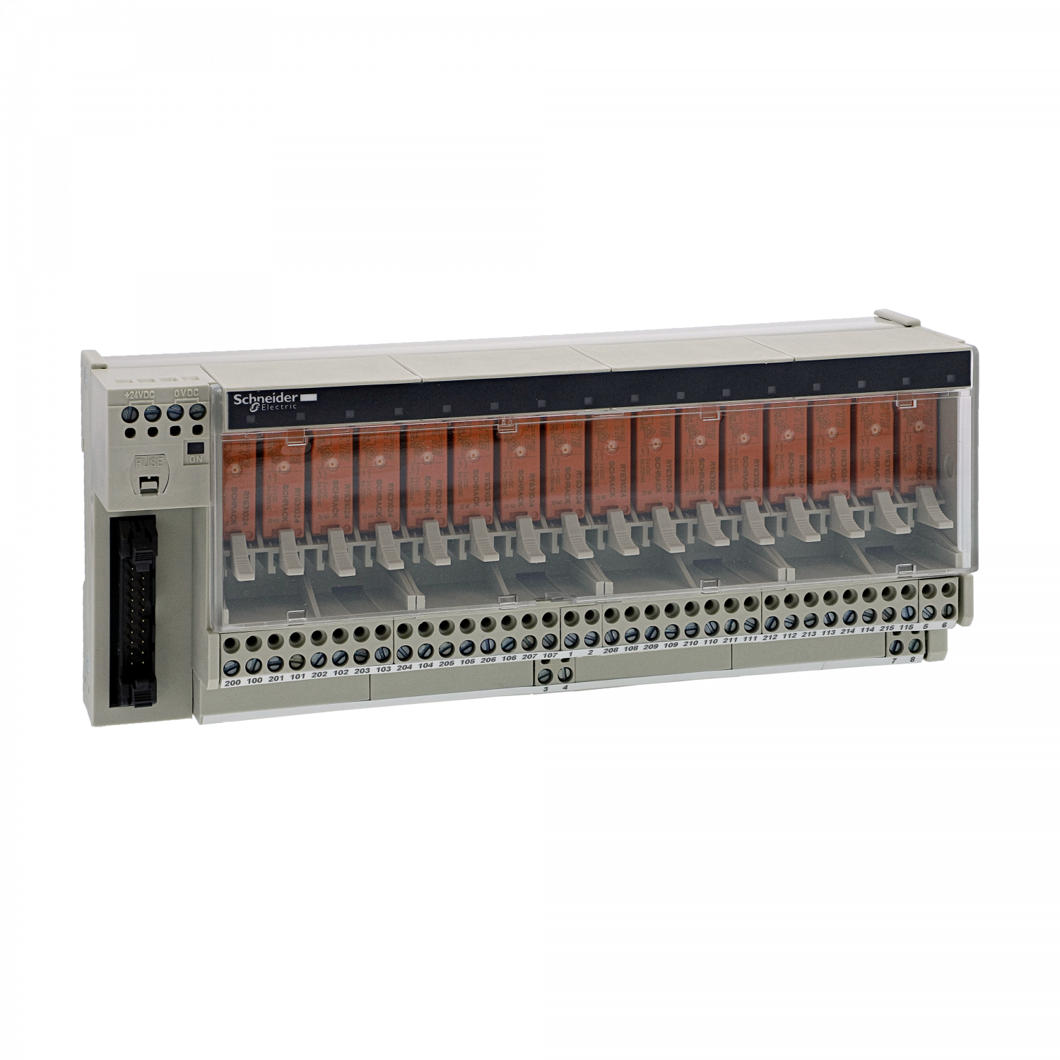 Telfast ABE7 - embase - relais embrochable - 16 voies - relais 10mm