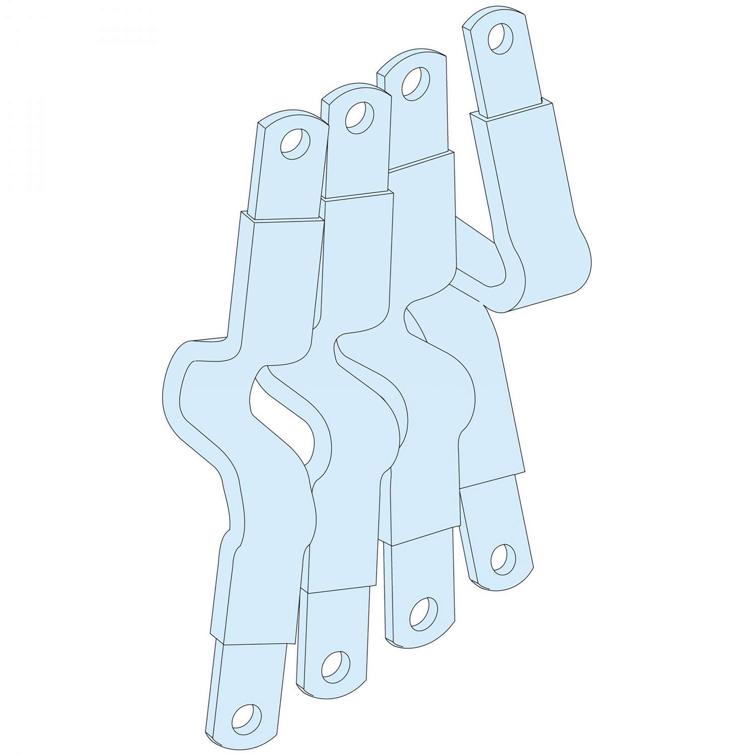 PrismaSeT G - Liaison NS-INS250 verticale gaine pour jeu de barres