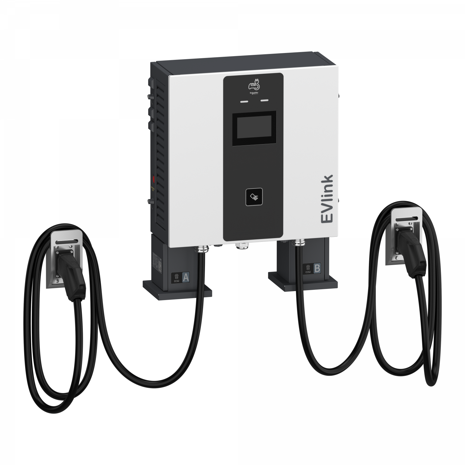 Evlink Pro DC - Borne de recharge - 60 kW - 2xCCS2  - Câble 5m