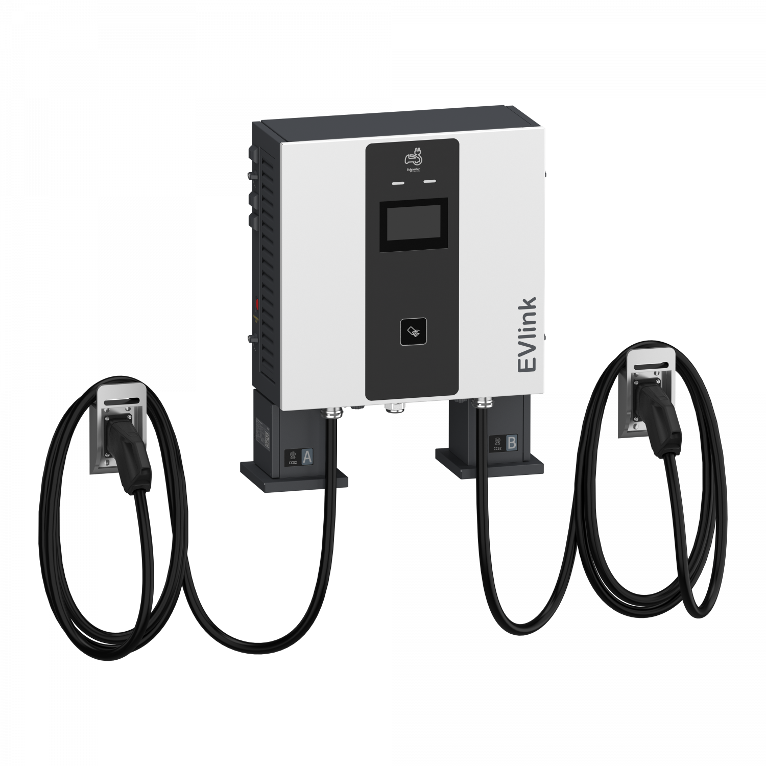 Evlink Pro DC - Borne de recharge - 60 kW - 2xCCS2  - Câble 7m
