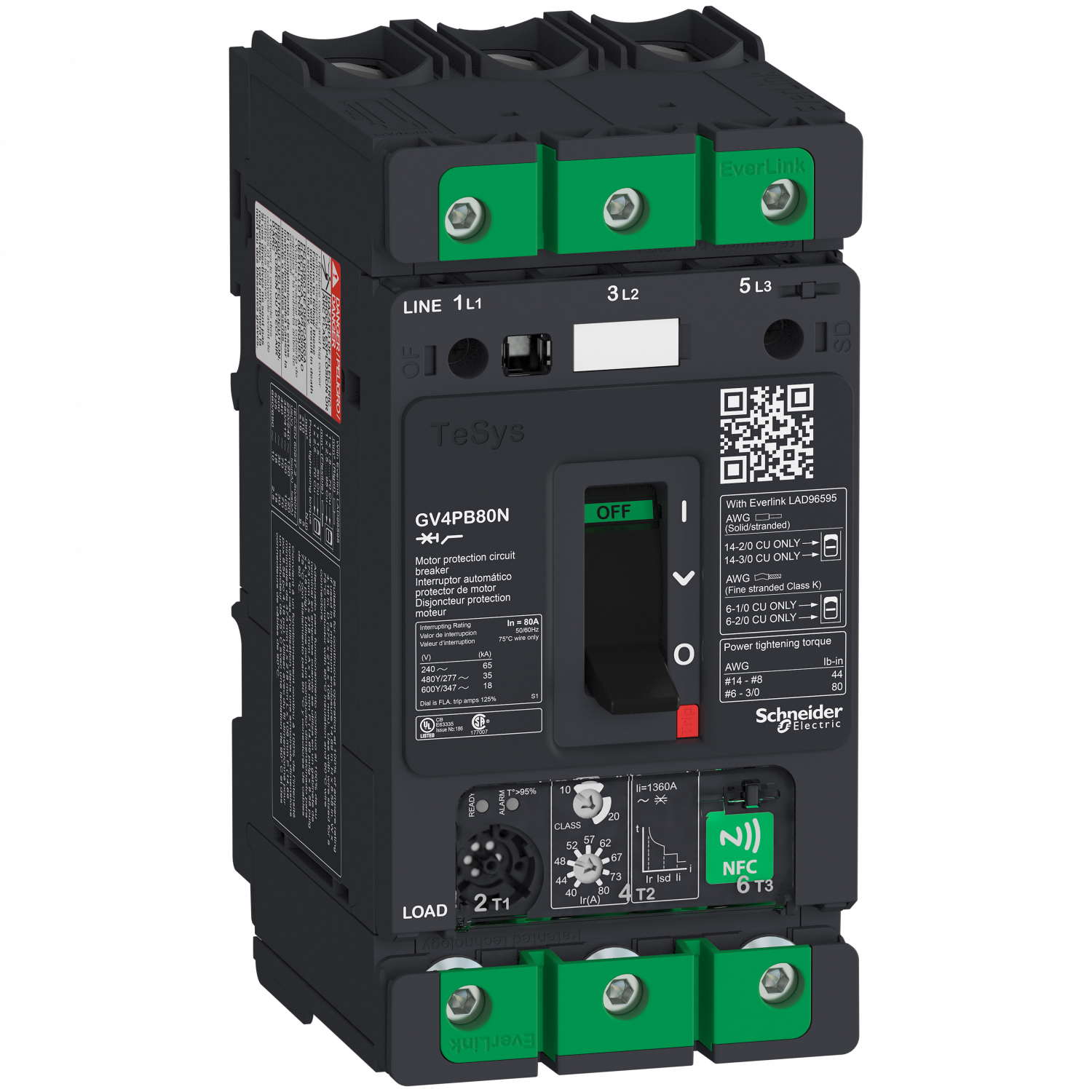 Disjoncteur 80A 50kA - Ul