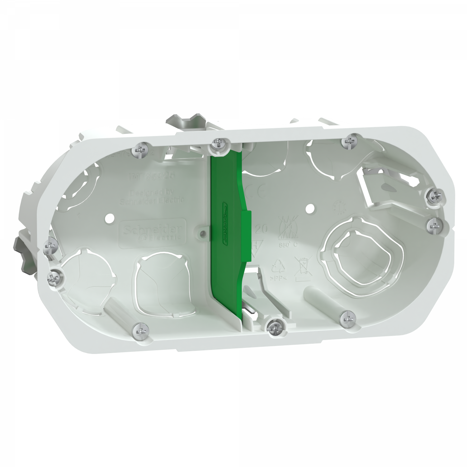 Multifix - boîte encastrement - 2 postes - Ø67mm - P50mm - entraxe 71mm