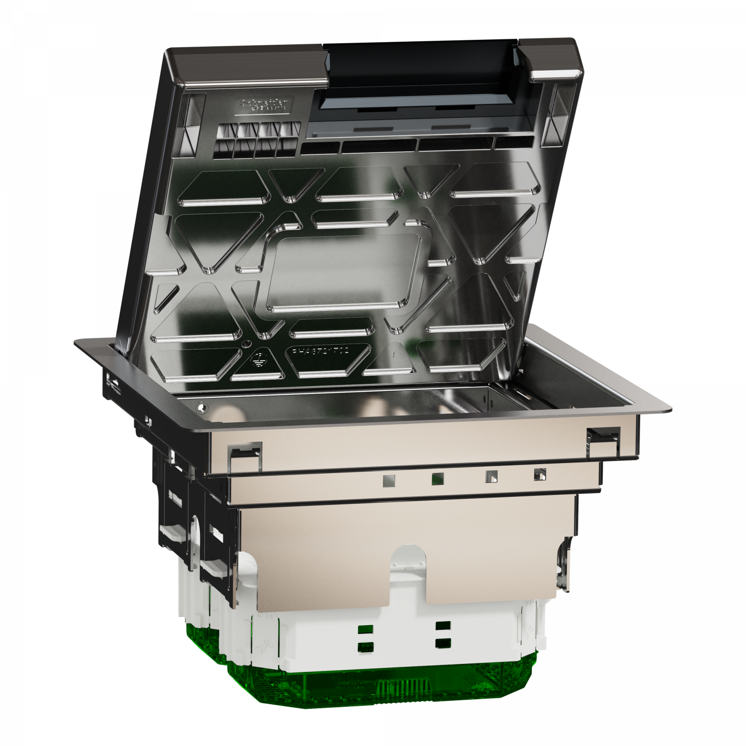 Unica System+ - Boîtier de sol M 2x4mod ou 4 postes - métal - IK09 IP20