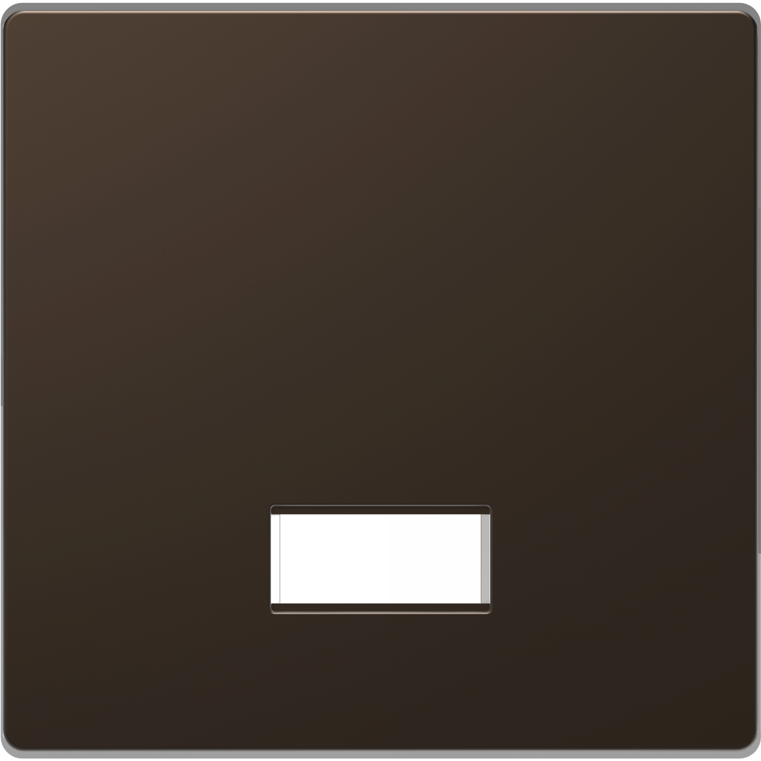 D-Life - enjoliveur pour commande simple avec hublot et symboles - métal mocca