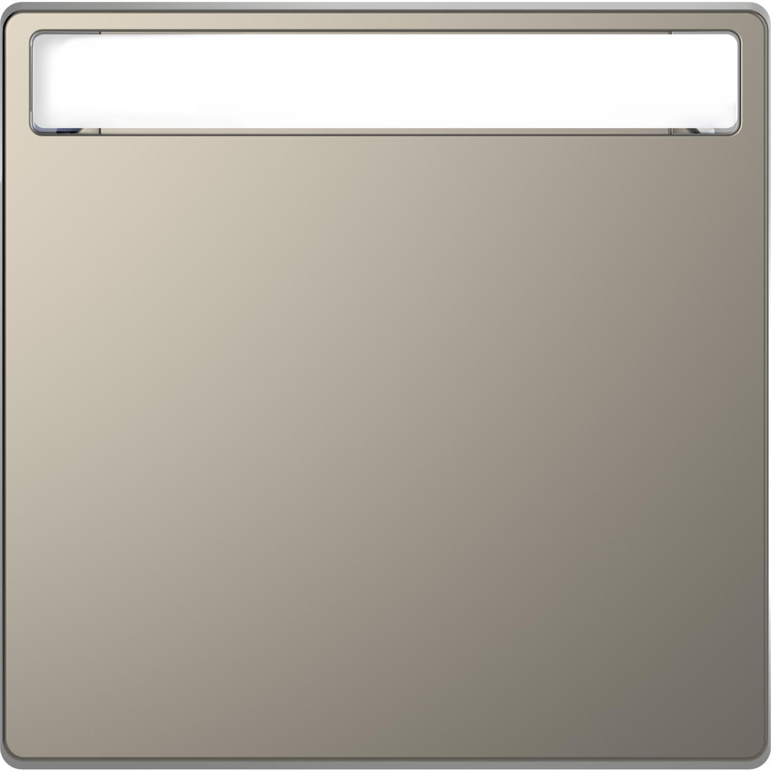 D-Life - enjoliveur pour commande simple avec porte-étiquette - métal nickel