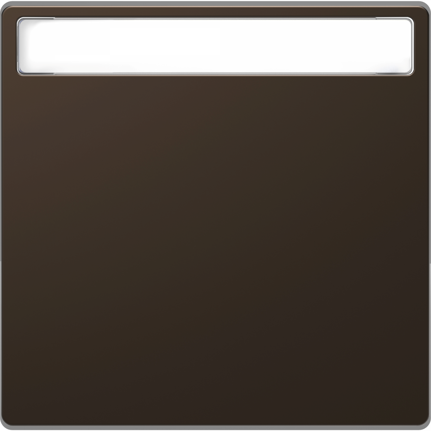 D-Life - enjoliveur pour commande simple avec porte-étiquette - métal mocca