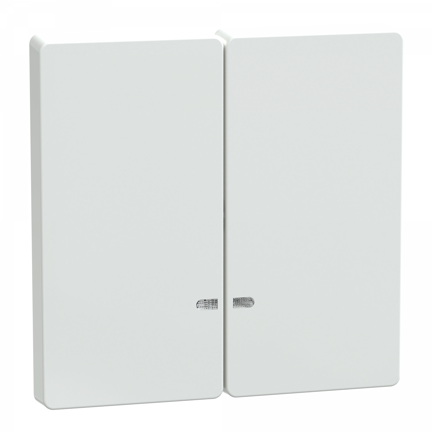 D-Life - enjoliveur pour commande double avec voyant - blanc lotus