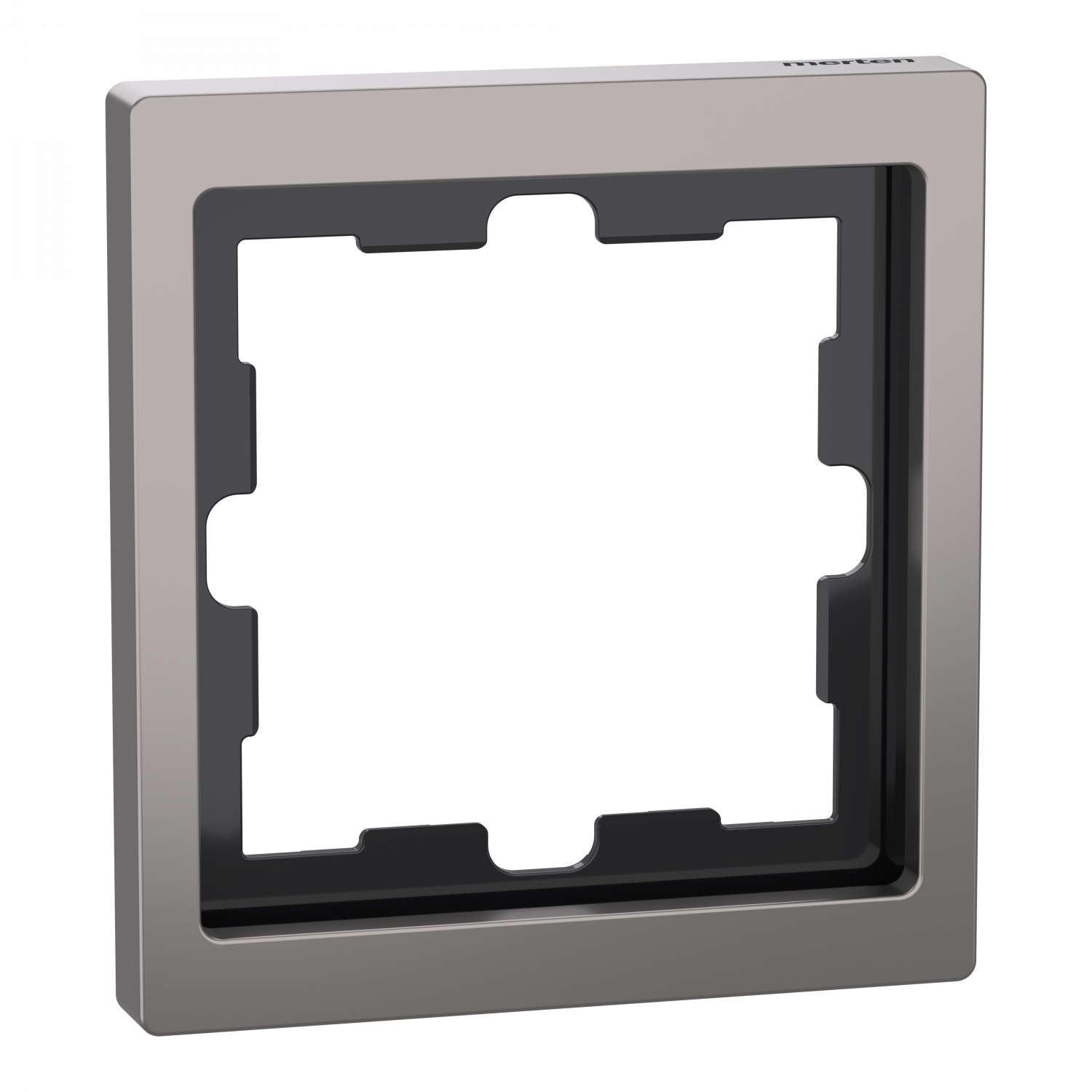 D-Life - cadre de finition - métal - nickel - 1 poste