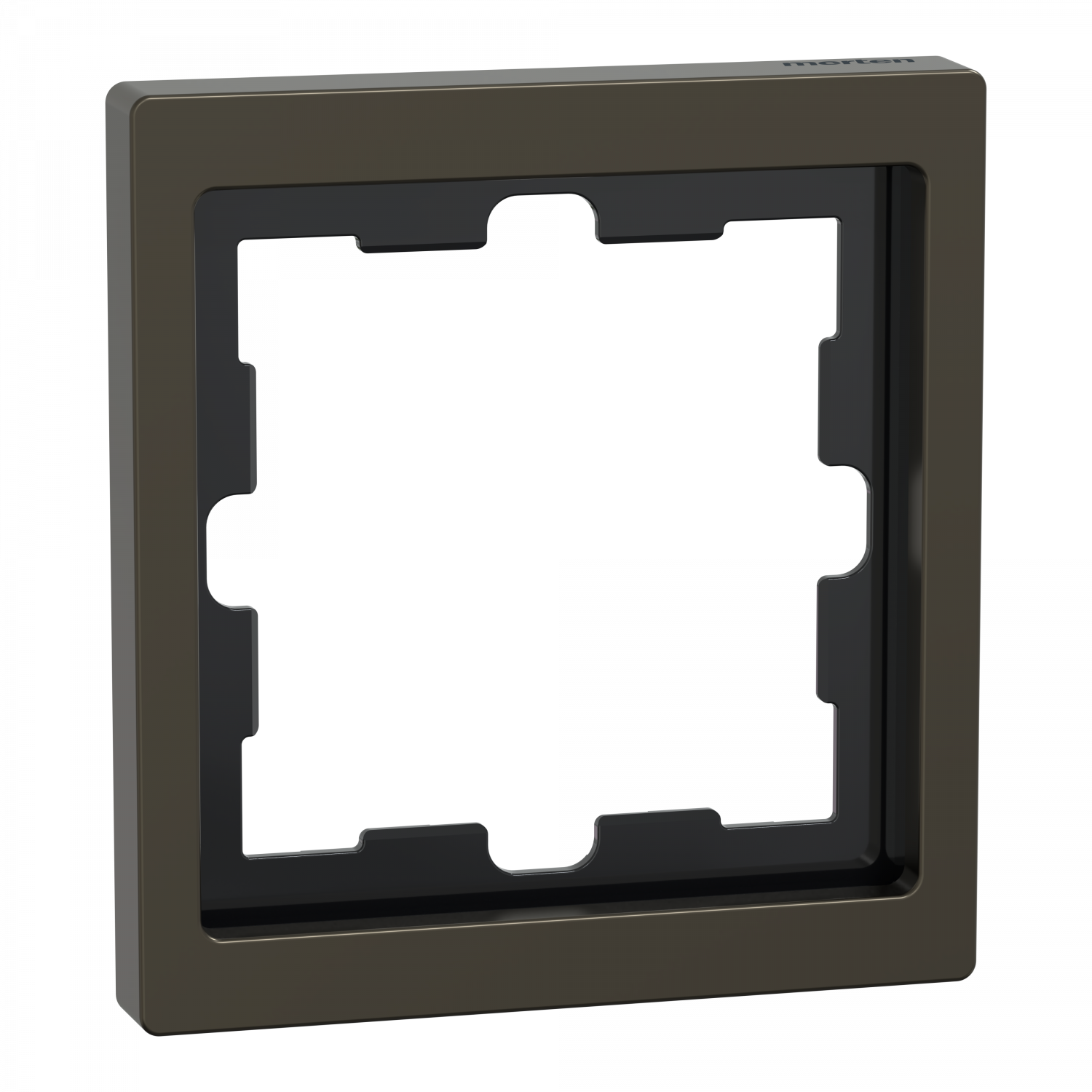 D-Life - cadre de finition - métal - mocca - 1 poste