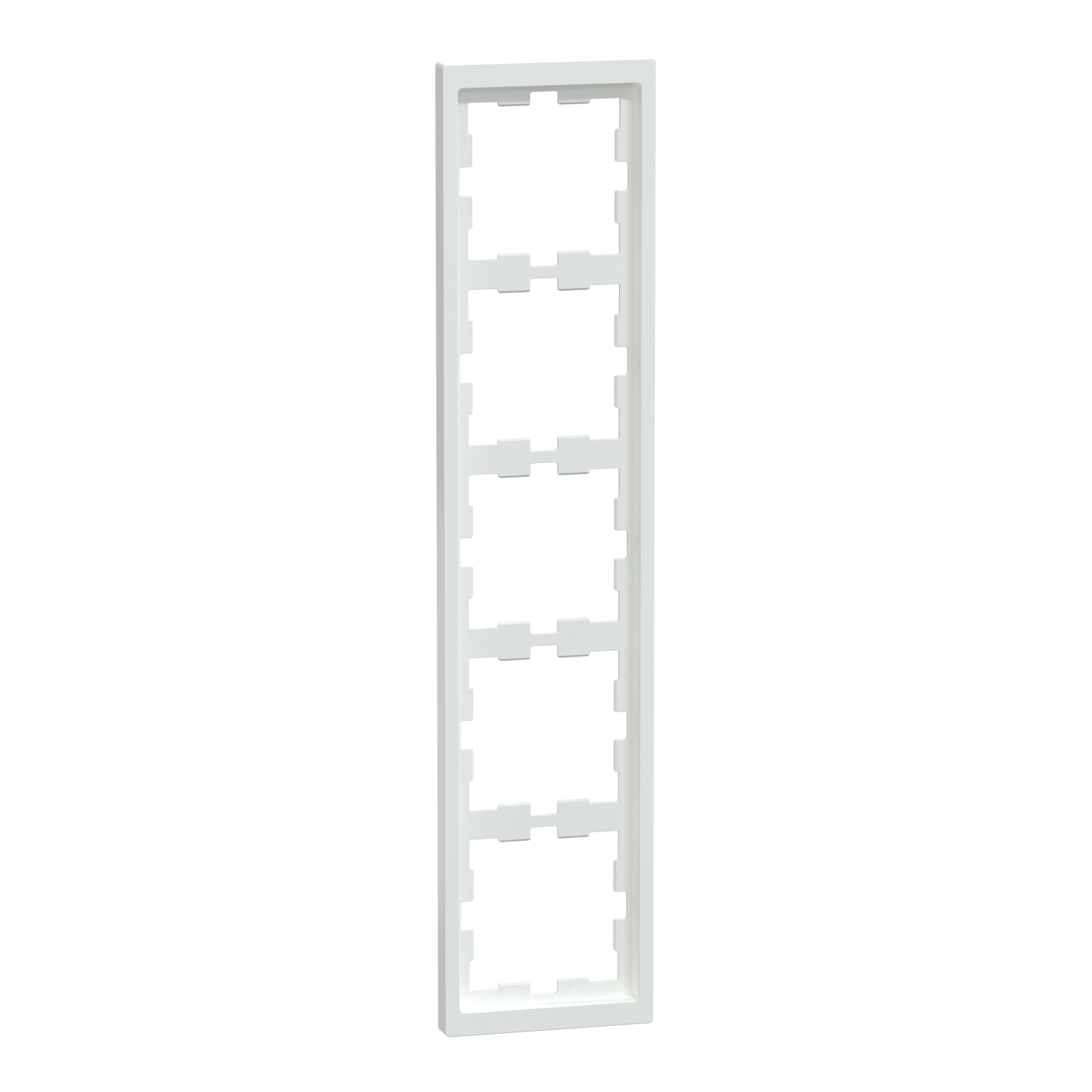 D-Life - cadre de finition - blanc lotus - 5 postes