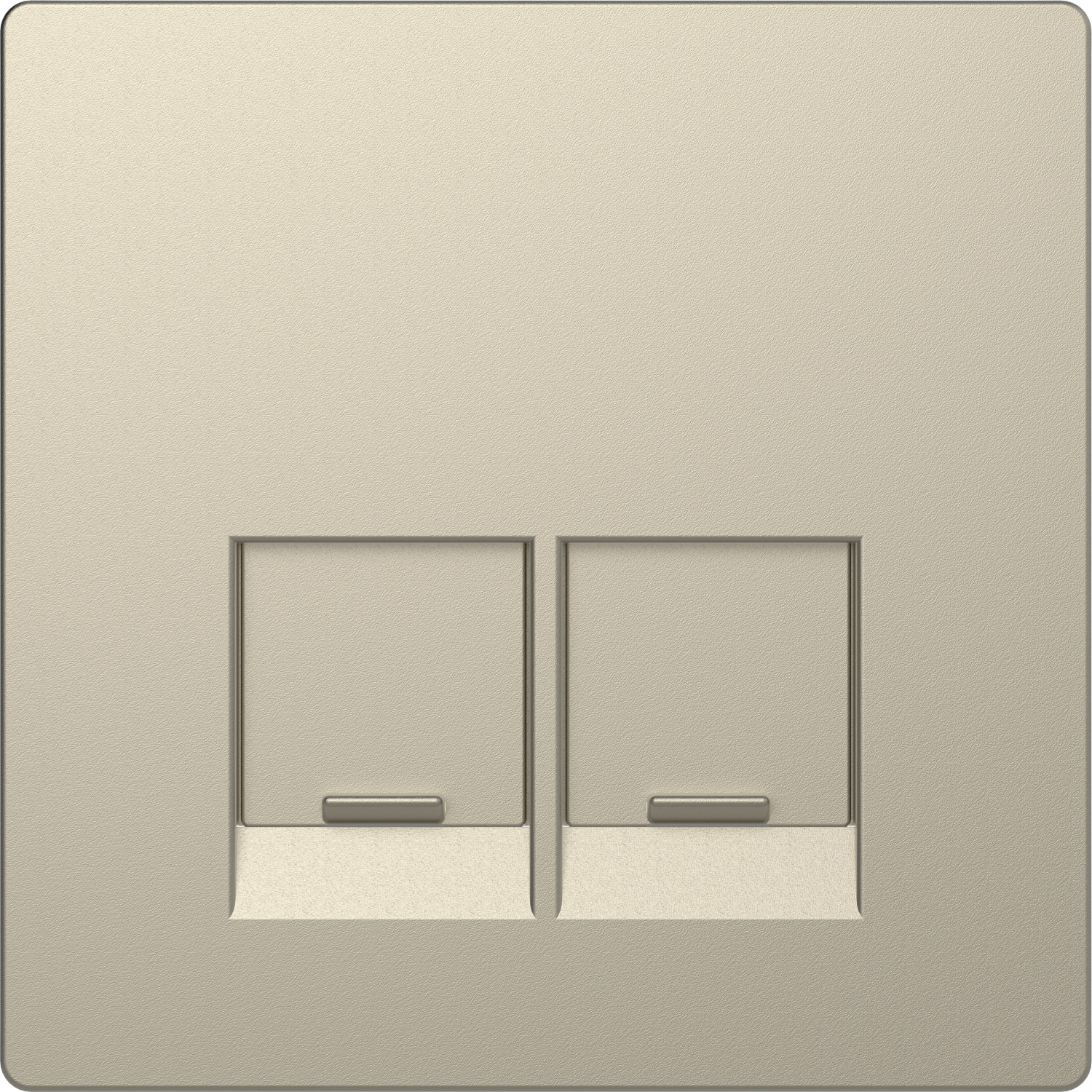 D-Life - enjoliveur pour prise double RJ45 Actassi S-One - blanc sable