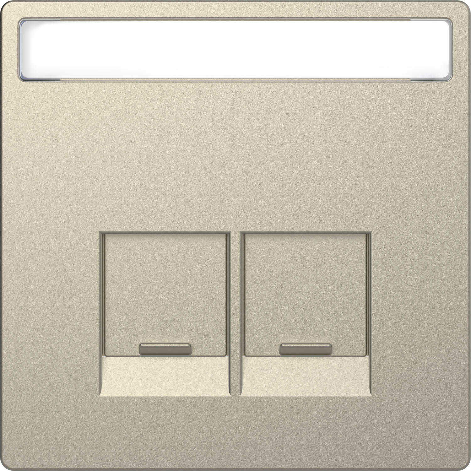 Enjo étiquette RJ45x2 sable