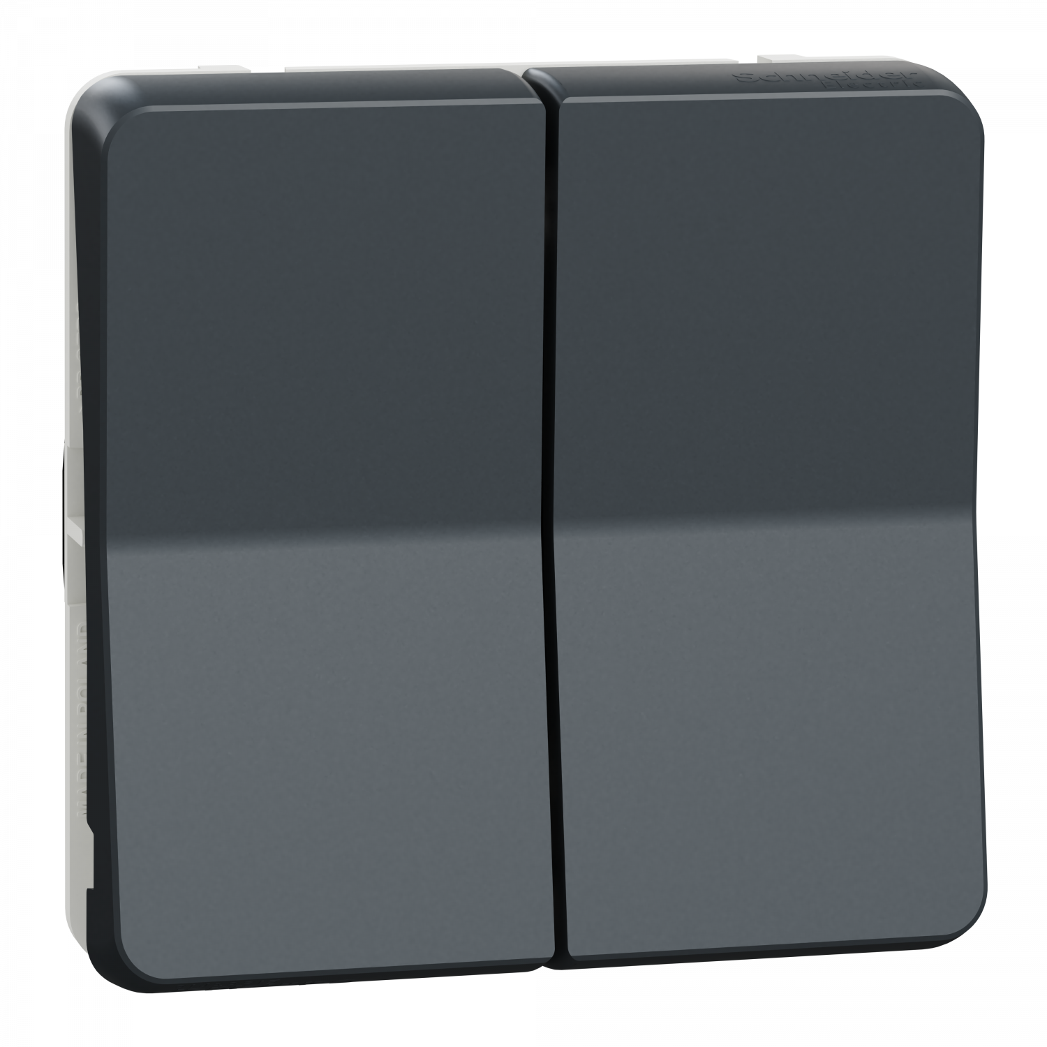 Mureva Styl - Double va et vient - composable - IP55 -IK08-connexion auto - gris