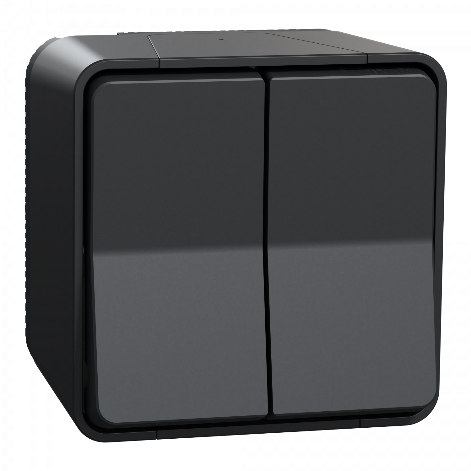 Mureva Styl - Double va et vient - saillie - IP55 - IK08 - connexion auto - gris