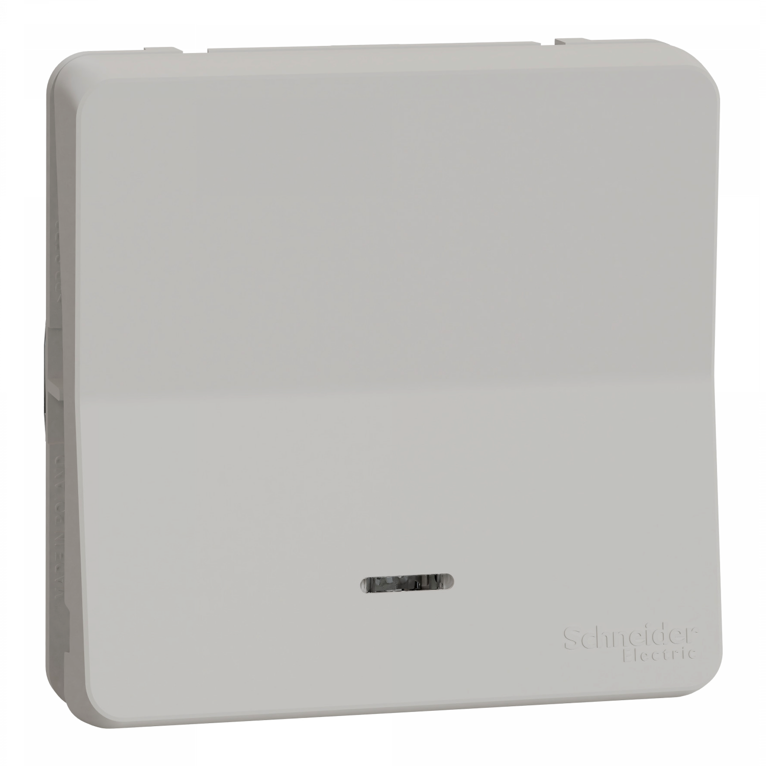 Mureva Styl - Bouton poussoir lumineux LED - composable - IP55 - IK08 - blanc