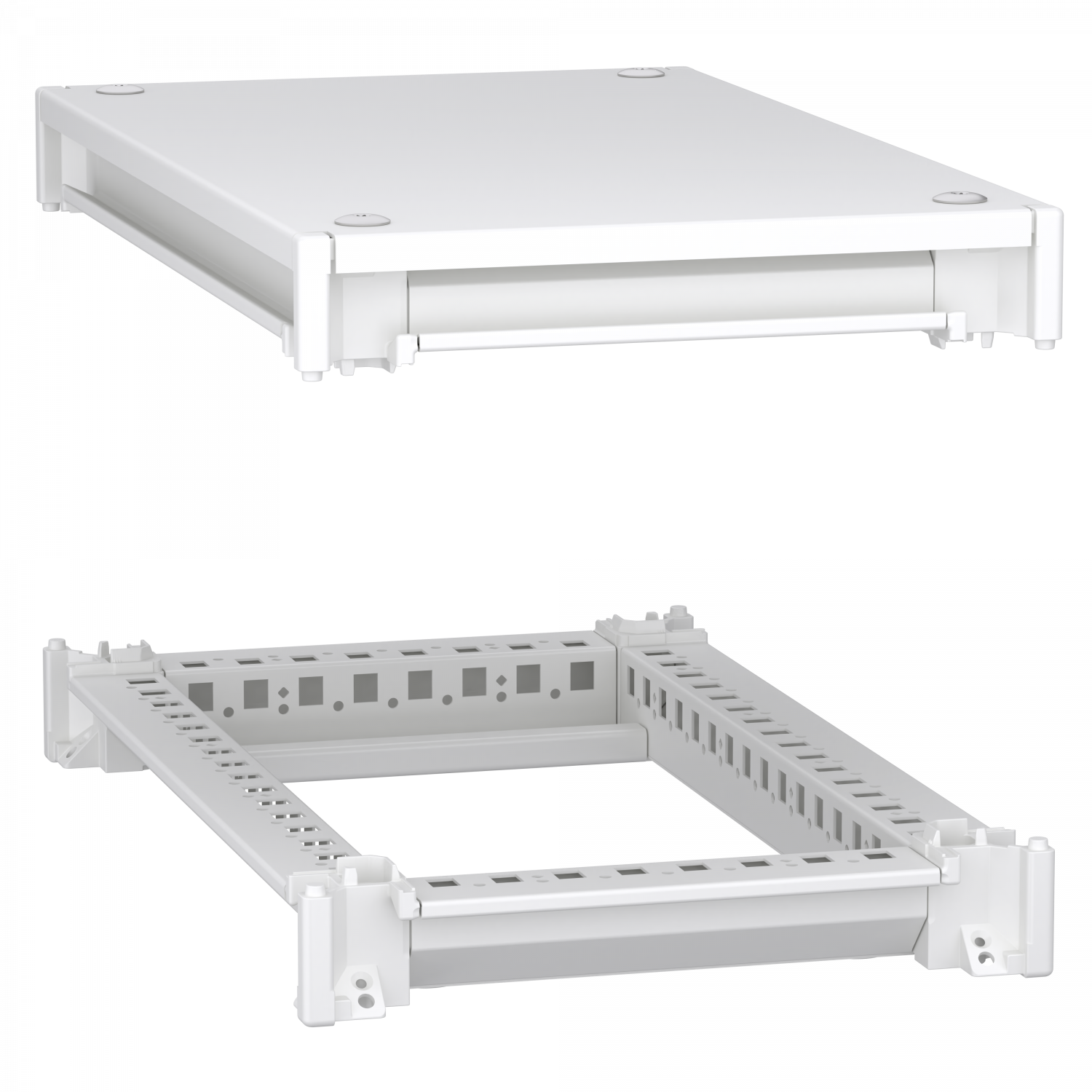 PrismaSeT HD - cadre supérieur et inférieur - 300x500 mm - blanc