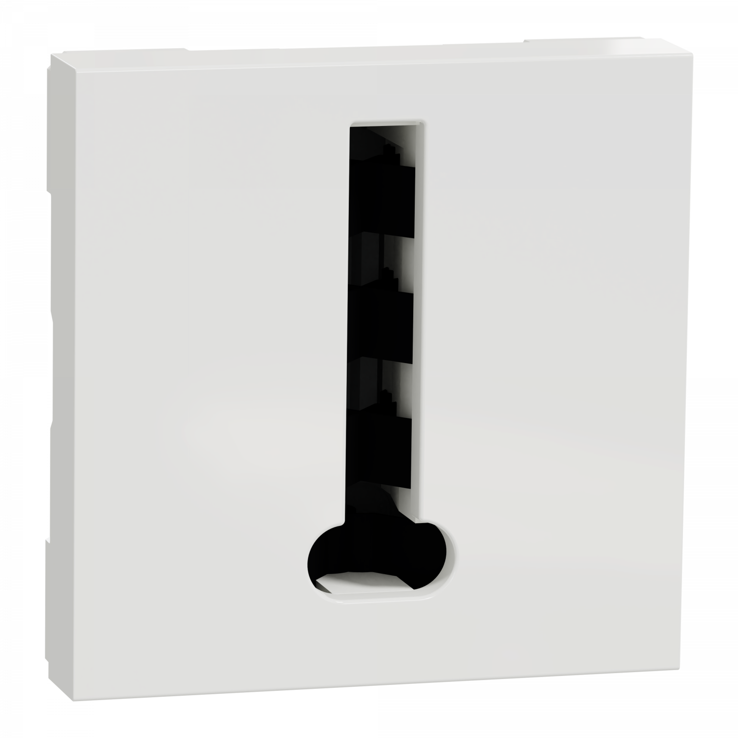 Unica - conjoncteur téléphone en T - 8 contacts - Blanc - mécanisme seul