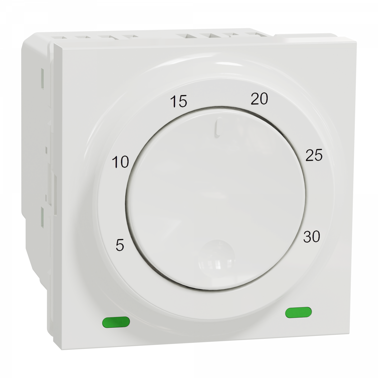 Unica - thermostat chauffage / climatisation - 8A - Blanc - méca seul
