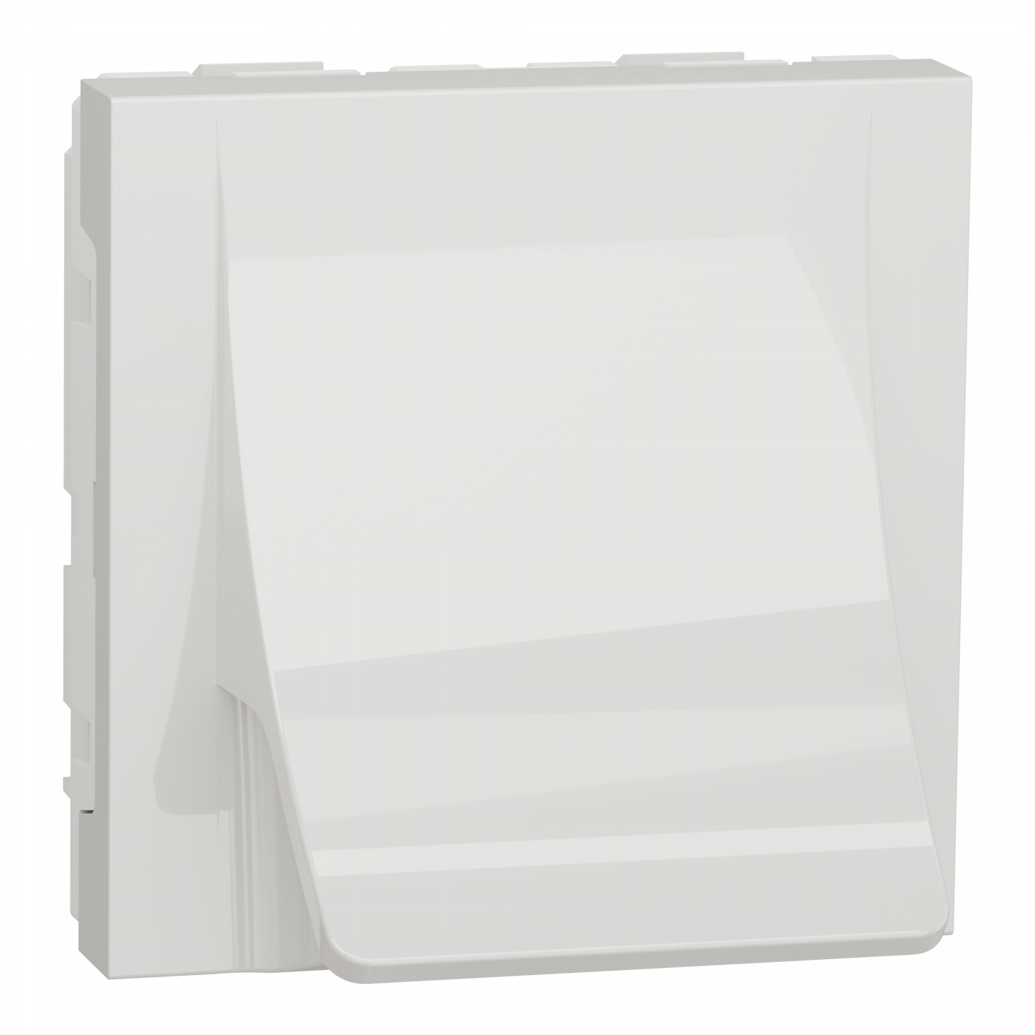 Unica - sortie de câble - pour câble Ø 6 à 12mm - 2 mod - Blanc - méca seul