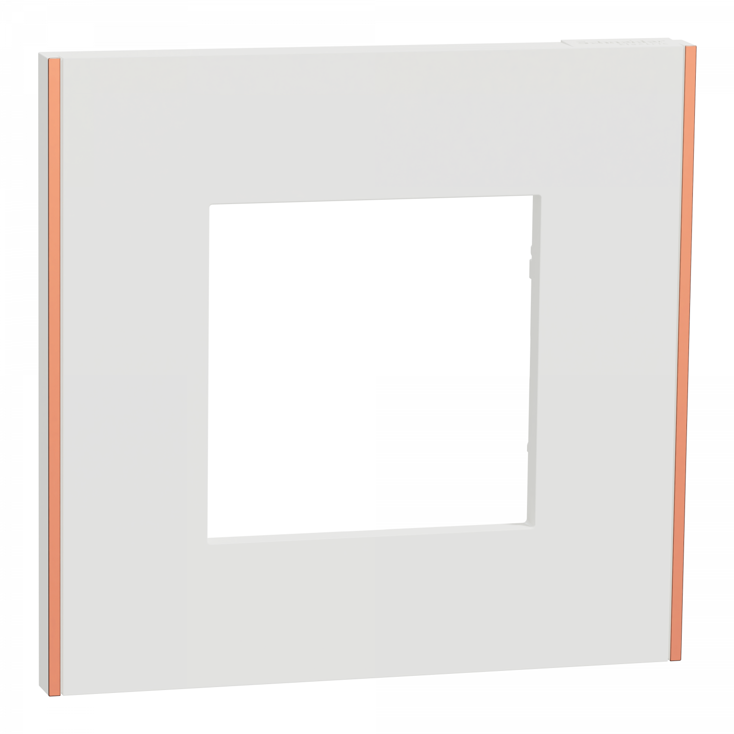 Unica Déco Subtile - Plaque de finition - Blanc liseré cuivre  - 1P