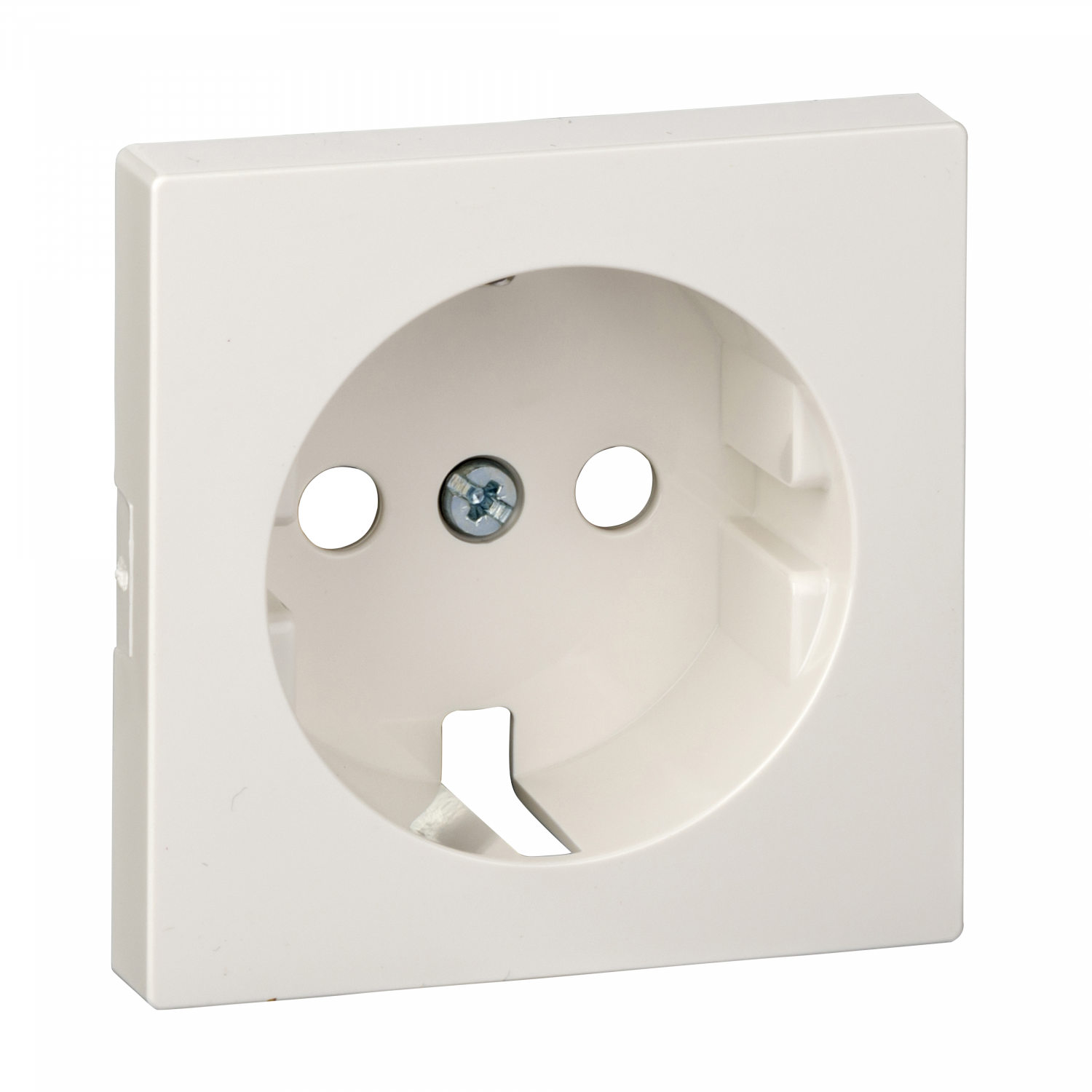 System M - Enjoliveur pour prise 2P+T - std allemand - blanc brillant