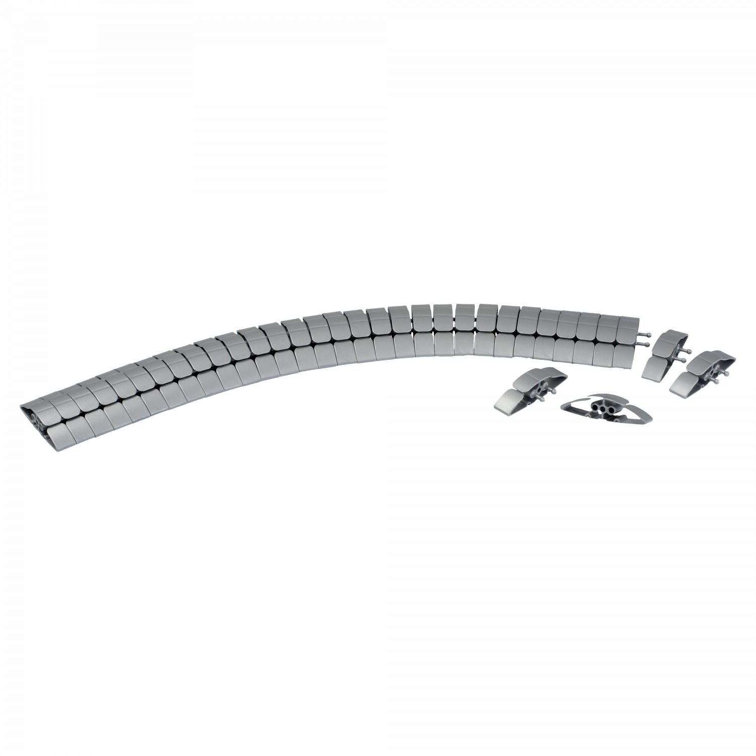 Unica System+ - Passe-câbles au sol flexible et extensible - Gris